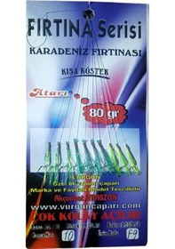 Resim Vurgun 80gr 10 İğneli 3 Renk Yeşil Organze Çapari 