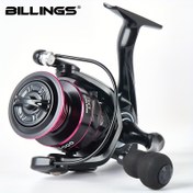 Resim BILLINGS FK Serisi Ambidextrous Alüminyum Alaşım Balıkçılık Makarası, 1000-7000 Spinning Makarası, Naylon PA Malzemesi, Deniz Çubuğu, Yem Balıkçılığı, Uzun Atış, Mikro Balıkçılığı, Şükran Günü ve Noel Hediyesi için İdeal 
