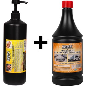 Resim Dtx Kimya Granürlü El Temizleme Kremi ( Sabunu ) 1 kg & Oto, Motor ve Tır Yıkama Sıvısı 1 Litre 