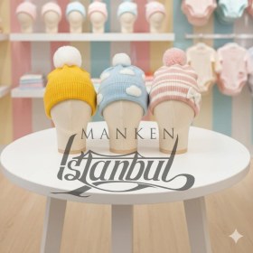 Resim Bebek Kafa Mankeni Bebek Şapka Mankeni Bebek Bere Mankeni 06 Ay 12 Ay Için Ugundur 
