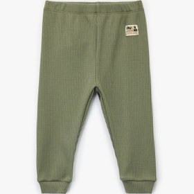 Resim Erkek Bebek Ribanalı Beli Lastikli Basic Jogger Eşofman Altı 