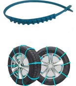 Resim Kar Zinciri Kar Paleti Plastik Mavi Tak Çıkar Takmatik 8 Adet Tek 