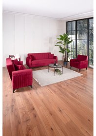 Resim Kilim Mobilya Linda Koltuk Takımı 3 3 B Bordo 