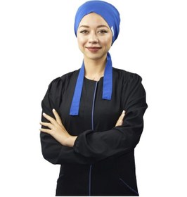 Resim Tesettür Saks Mavi Doktor Hemşire Hastane Aşçı Cerrahi Tesettür B Mavi 
