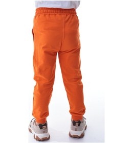 Resim Unisex Çocuk %100 Pamuk Günlük Jogger Eşofman Altı 12 Ay 5 Yaş Turuncu 