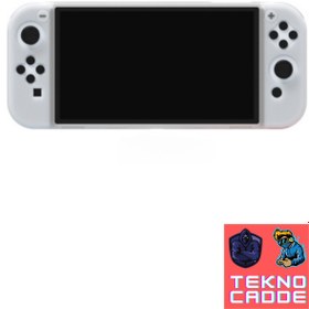 Resim beboncool TNS-1135 Nintendo Switch OLED EL Destekli GRİP Tasarım Koruyucu Silikon Kılıf 