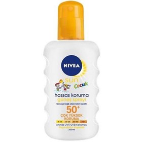 Resim Nivea Sun Kids Hassas Koruma Sprey 50+ Faktör 200ML 