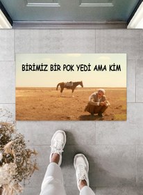 Resim Silkcoat Home - Ankamodahome- Birimiz Bir Pok Yedi Kişiye Özel Tasarım Paspas -renkli-modern Dijital Baskı 