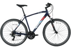 Resim 28J BİSAN TRX 8100 ŞEHİR BİSİKLETİ - LACİVERT KIRMIZI MAVİ - 52 KADRO 