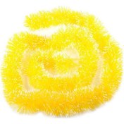 Resim Parıldayan Lüks Festival Pvc Parıldayan Fırça Çelenk Noel Ağacı Süsleri Sarı 