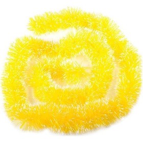 Resim Parıldayan Lüks Festival Pvc Parıldayan Fırça Çelenk Noel Ağacı Süsleri Sarı 