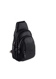 Resim Westpolo Tek Omuz Askılı, Fermuarlı Çok Bölmeli Erkek Sırt Ve Göğüs Çantası Body Bag - Siyah 
