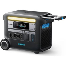 Resim Anker PowerHouse 767 Taşınabilir Güç Kaynağı 2048Wh 2400W Ev Karavan ve Dış Mekan Kullanımı İçin LiFePO4 Pilli Jeneratör - A1780 (Anker Türkiye Garantili) 