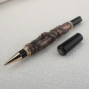 Resim Jinhao Doğu Ejder Serisi Rulman Kalem - Metal Yapı, Çok İnce Uç, Vidalı Kapa, Ağır Yönetici Ofis & Okul Yazı Aracı 