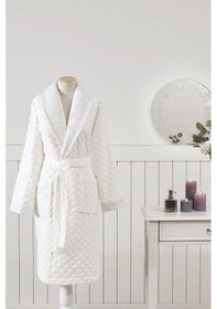 Resim Özdilek Mistico Aile Bornoz Seti Krem-yeşil Çok Renkli 