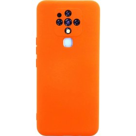 Resim Tecno Camon 16 Kılıf Nano Içi Kadife Silikon - TURUNCU-(5796) 