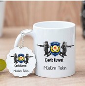 Resim Çevik Kuvvet Polisi Kupa Bardak Ve Anahtarlık 