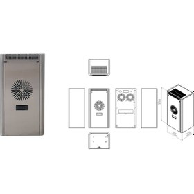Resim Msc 502VINPW1 620 W Dikey Indoor Endüstriyel Pano Klima 