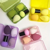 Resim Mantar Kafalı Makyaj Süngeri Seti - Kusursuz Fondöten Uygulaması için Yumuşak Alkolsüz Güzellik Blender Araçları - Çok Yönlü Kuru ve Islak Kullanımlı Kozmetik Aplikatörler - Dayanıklı Diğer Malzemeler - Çoklu Paket 