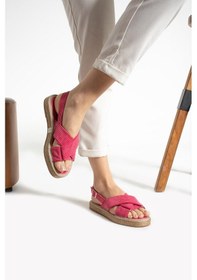 Resim Glenz Kadın Kadife Bilekten Tokalı Sandalet Ts1172 001 