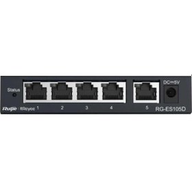Resim Ruıjıe Reyee 5 Port Rg-es105d 10/100 Yönetilemez Çelik Kasa Switc 