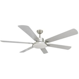 Resim Dlc Grecale Bakır Motor 148cm Led Tavan Vantilatörü Mat Krom 