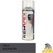Resim KEMAPEX Tesla Quicksilver (Civa Gri) Rötüş Sprey Boya 400Ml 