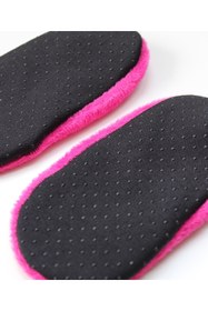 Resim UNLIMITED LEGWEAR Pembe Peluş Altı Kaymaz Çocuk Ev Patiği 