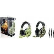 Resim Platoon PL-2357 Aux Kamuflaj Oyuncu Pc Kulaklık 