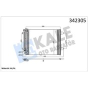 Resim Kale 342305 - Klima Kondenseri Passat 05 577 439x16 Al/brz 