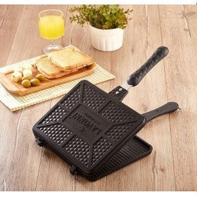 Resim Ocak Üstü Döküm Tost Makinesi Silikon Contalı Diğer 