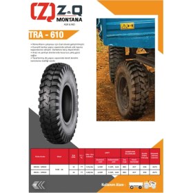 Resim Montana 9.00-16 14 Pr(Kat) Tt TRA-610 Römork Lastiği 