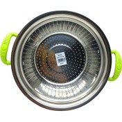 Resim Plastik Renkli Kulp Metal Sepet Süzgeç 26cm. 5224 