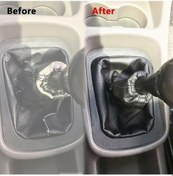 Resim Pazly Opel Astra G Zafira A Vauxhall 1998-2004 El Freni Kılıfı Ve Vites Kılıfı Seti - Siyah Pu Deri 