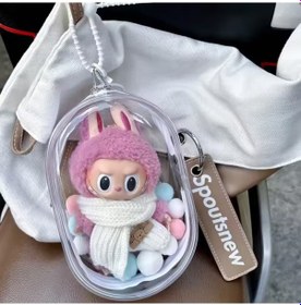 Resim Lemestar Büyük Boy Beyaz Macaron Çocuk Bakıma Dışarı Çıkış Çantası Korumalı Kılıf + Anahtar Zinciri Figür Yok Diğer 