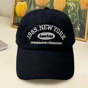 Resim 1989 NY Mektup Nakışlı Beyzbol Şapka, Unisex Moda, Polyester, Yalnızca El Yıkama, Esnek Olmayan, Hafif, Tümüne Uygun, İlkbahar/Sonbahar Casual Giyim, Hip-Hop Tarzı, Bayan Aksesuarı 