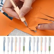 Resim 7 adet Sanat Bıçağı Kalem Seti, Scrapbooking Araçları, Express Kutu Kesicileri, Okul Malzemeleri, DIY El Sanatları Malzemeleri için. 7 parça bir sette. 