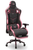 Resim Zio Gaming Zio Venom XL Profesyonel Oyuncu Koltuğu - Antrasit / Gül Kurusu - Visco Oturak, 4D Kol, Ayak Uzatma 