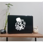 Resim Zombie Laptop Sticker Beyaz 
