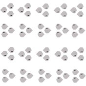 Resim 60 Adet (20 Set) Dartsan Dart Flight-Flayt. Beyaz. 100 Micron PET 