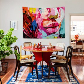 Resim Lips Duvar Örtüsü - 60 cm x 90 cm 