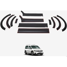 Resim Volkswagen Caddy 2015-2020 Uyumlu Yedek Parça Dodik Set 12 Parça Uzun Şase Sağ Sürgü 