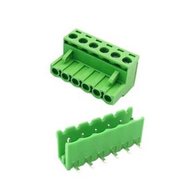 Resim KF2EDGR-5.08-6P 6 Pin 90 Derece Geçmeli Dik Klemens 