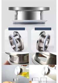 Resim Borosilikat Cam Sürahi 1800ml Isıya Dayanıklı Karaf, Metal Kapaklı Cam Kulplu Meşrubat Su Sürahisi 