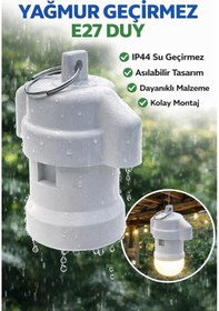 Resim Şahnet E27 Yağmur Duy - Asılabilir Dış Mekan Lamba Duy 