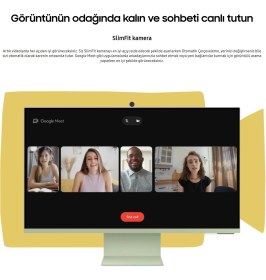 Resim Samsung Akıllı-Smart Monitör Tv M8-32 Inç 4K 80 Ekran- Kamera , Silim Tasarım Type-C, Bluetooth ve Wi-Fi Bağlantı Premium Monitör-Tv 