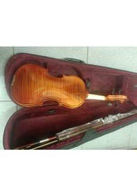 Resim Armajy003afe Mod. 4/4 Tam Boy Masif Ağaç Abanoz Hareli Keman Seti 