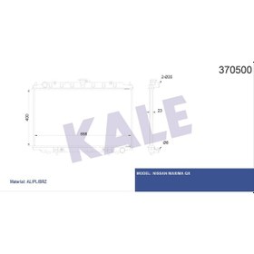 Resim Radyatör Hyundai I30 (Al Pl Brz) (400X688X22) 504648944 