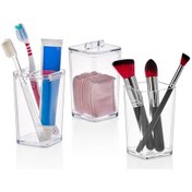 Resim Pamukluk Ve Fırçalık 3 Lü Organizer Set 