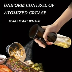 Resim Yemek Pişirme için Yağ Püskürtücü, Fırçalı Çok Fonksiyonlu Cam Mutfak Aracı - Air Fryer Temizliği İçin Sağlam Yağ Sprey Şişesi 